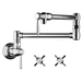 AXOR AX16859801 Steel Optik Pot Filler Kitchen Faucet