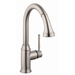 Hansgrohe H04215800 Steel Optik Pull-Out Spray Kitchen Faucet