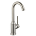 Hansgrohe H04217800 Steel Optik Single Hole Bar Faucet