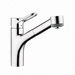 Hansgrohe H04704005 Chrome Pull-Out Spray Kitchen Faucet