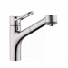 Hansgrohe H04704805 Steel Optik Pull-Out Spray Kitchen Faucet