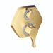 Hansgrohe H04820250 Brushed Gold Optic Thermostatic / Volume Control Trim