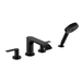 Hansgrohe H75443671 Matte Black Tub Faucet Trim Kit