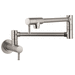 Hansgrohe H04218800 Steel Optik Pot Filler Kitchen Faucet