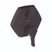 Hansgrohe H04821670 Matte Black Thermostatic / Volume Control Trim