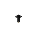 Hansgrohe H24338671 Matte Black Shower Arm