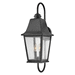 Hinkley H10014BK Black Outdoor Entrance Wall Light