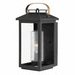 Hinkley H1164BK Black Outdoor Entrance Wall Light