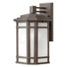 Hinkley H1274OZWHLED Oil Rubbed Bronze / White Outdoor Entrance Wall Light