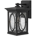 Hinkley H1490BKGU24 Black Outdoor Entrance Wall Light