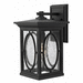 Hinkley H1494BK Black Outdoor Entrance Wall Light