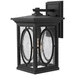 Hinkley H1494BKGU24 Black Outdoor Entrance Wall Light