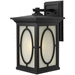 Hinkley H1495BKGU24 Black Outdoor Entrance Wall Light