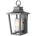 Hinkley H1744HEGU24 Hematite Outdoor Entrance Wall Light