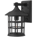 Hinkley H1804BKGU24 Black Outdoor Entrance Wall Light