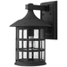 Hinkley H1805BKGU24 Black Outdoor Entrance Wall Light