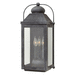 Hinkley H1855DZLL Aged Zinc Outdoor Entrance Wall Light