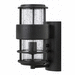 Hinkley H1900SK Satin Black Outdoor Entrance Wall Light