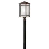  Cherry Creek Post Light Post Lights - Oil Rubbed Bronze / White