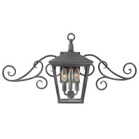  Trellis Entrance Outdoor Wall Light - Aged Zinc