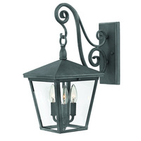  Trellis Entrance Outdoor Wall Light - Aged Zinc