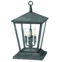  Trellis Entrance Outdoor Wall Light - Aged Zinc