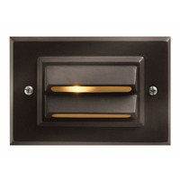  LED Step Louvered Hallway Step Light - Bronze