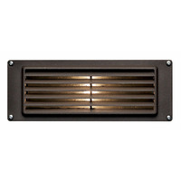  Louvered Louvered Hallway Step Light - Bronze
