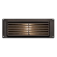  Louvered Louvered Hallway Step Light - Bronze