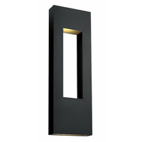  Atlantis Entrance Outdoor Wall Light - Satin Black