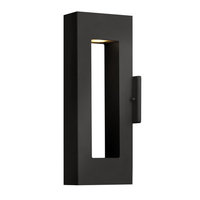  Atlantis Entrance Outdoor Wall Light - Satin Black