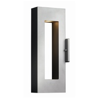  Atlantis Entrance Outdoor Wall Light - Titanium