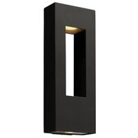  Atlantis Entrance Outdoor Wall Light - Satin Black