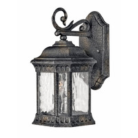  Regal Entrance Outdoor Wall Light - Black Granite