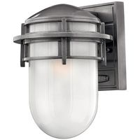  Reef Entrance Outdoor Wall Light - Hematite