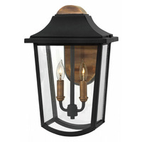  Burton Entrance Outdoor Wall Light - Black