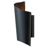  Surf Entrance Outdoor Wall Light - Satin Black