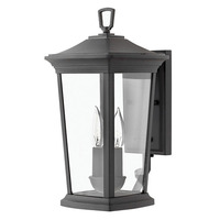  Bromley Entrance Outdoor Wall Light - Museum Black