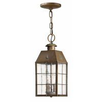  Nantucket Hanging Hanging Lantern - Aged Brass