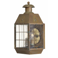  Nantucket Entrance Outdoor Wall Light - Aged Brass