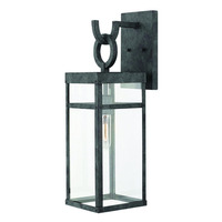  Porter Entrance Outdoor Wall Light - Aged Zinc