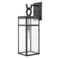  Porter Entrance Outdoor Wall Light - Aged Zinc