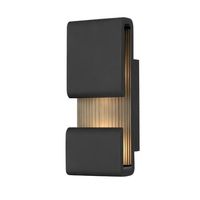  Contour Entrance Outdoor Wall Light - Black