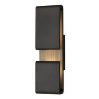  Contour Entrance Outdoor Wall Light - Black