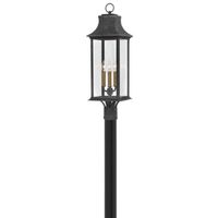  Adair Pier Mount Post Lights - Aged Zinc