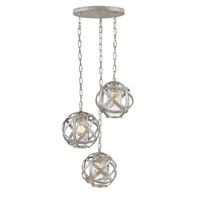  Carson Hanging Hanging Lantern - Weathered Zinc