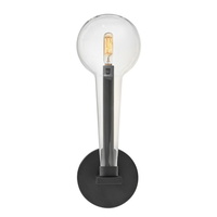  Alchemy 1 Bulb Wall Sconce - Black