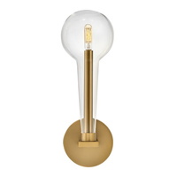  Alchemy 1 Bulb Wall Sconce - Lacquered Brass