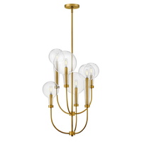  Alchemy Multi Light Pendant Light - Lacquered Brass