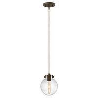  Congress Mini-Pendant Pendant Light - Oil Rubbed Bronze /Clear Seedy